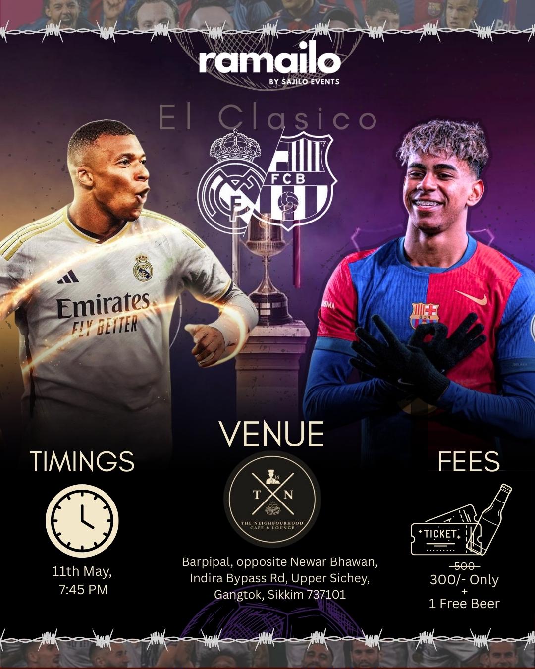 Ramailo Screenings - Real Madrid vs FC Barcelona - LIVE SCREENING